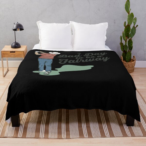Bob Does Sports Merch Bad Day to Be a Fairway Throw Blanket RB0609 product Offical bob does sports Merch